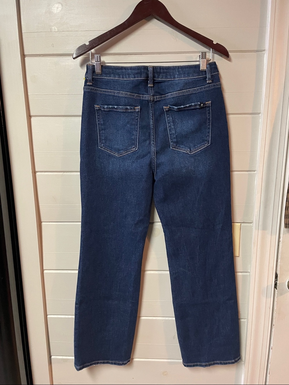 J21 Eleven by Risen High Rise Dark Wash Straight Leg Jeans Size 29. - Picture 7 of 12
